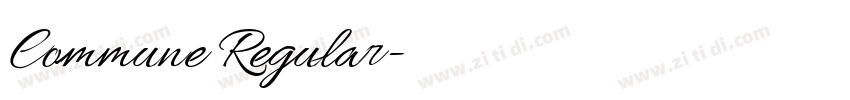 Commune Regular字体转换 Commune Regular字体转换